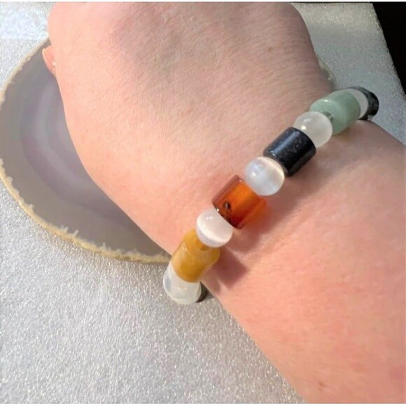 Multi Gemstone Bracelet - 9mm - Picture 3 of 3